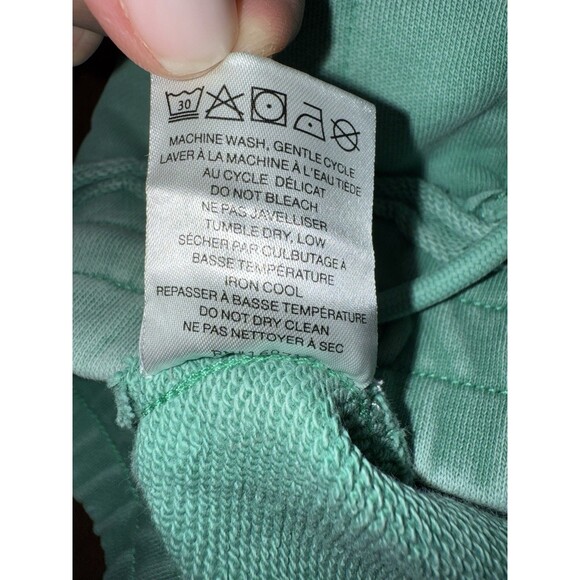 SER.O.YA Mint Green Patchwork Cotton Shorts Men’s M Raw Edge Streetwear Casual - Picture 7 of 8